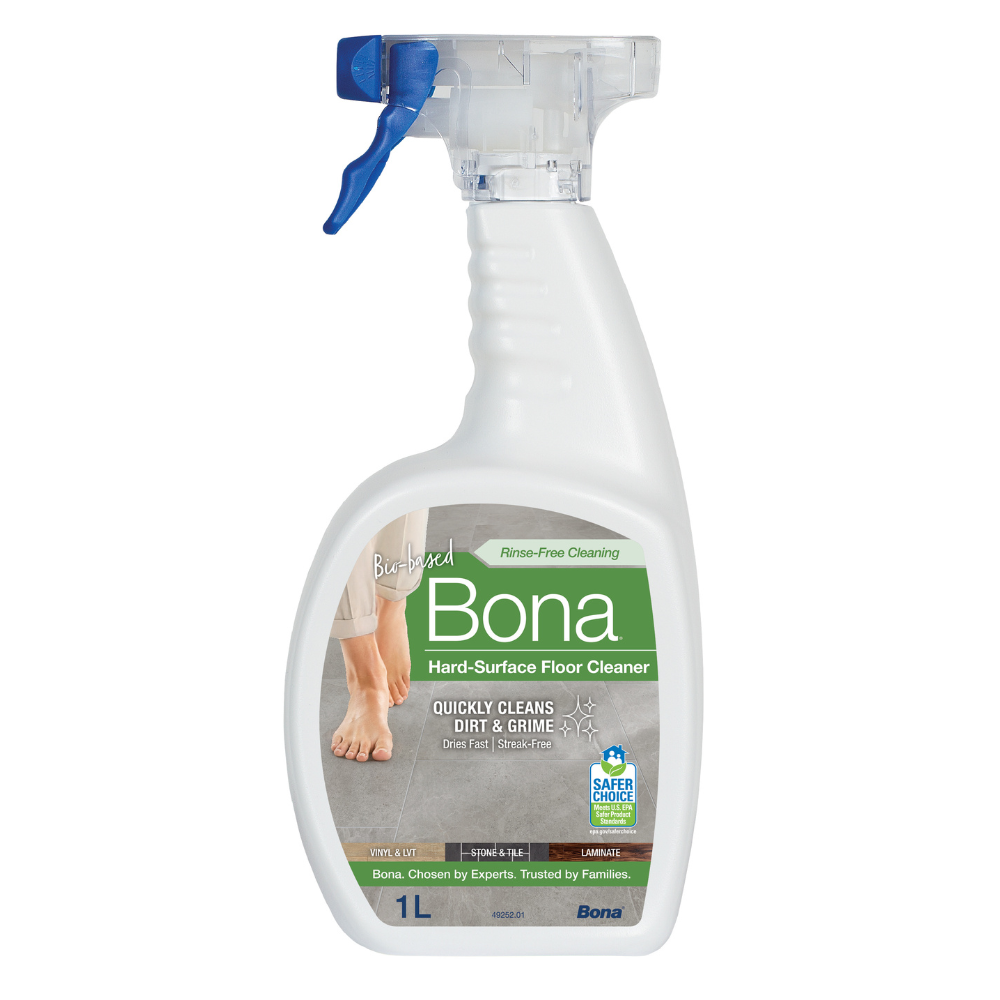Bona Hard-Surface Floor Cleaner Spray 1L for laminate, vinyl, tile, and stone floor cleaning