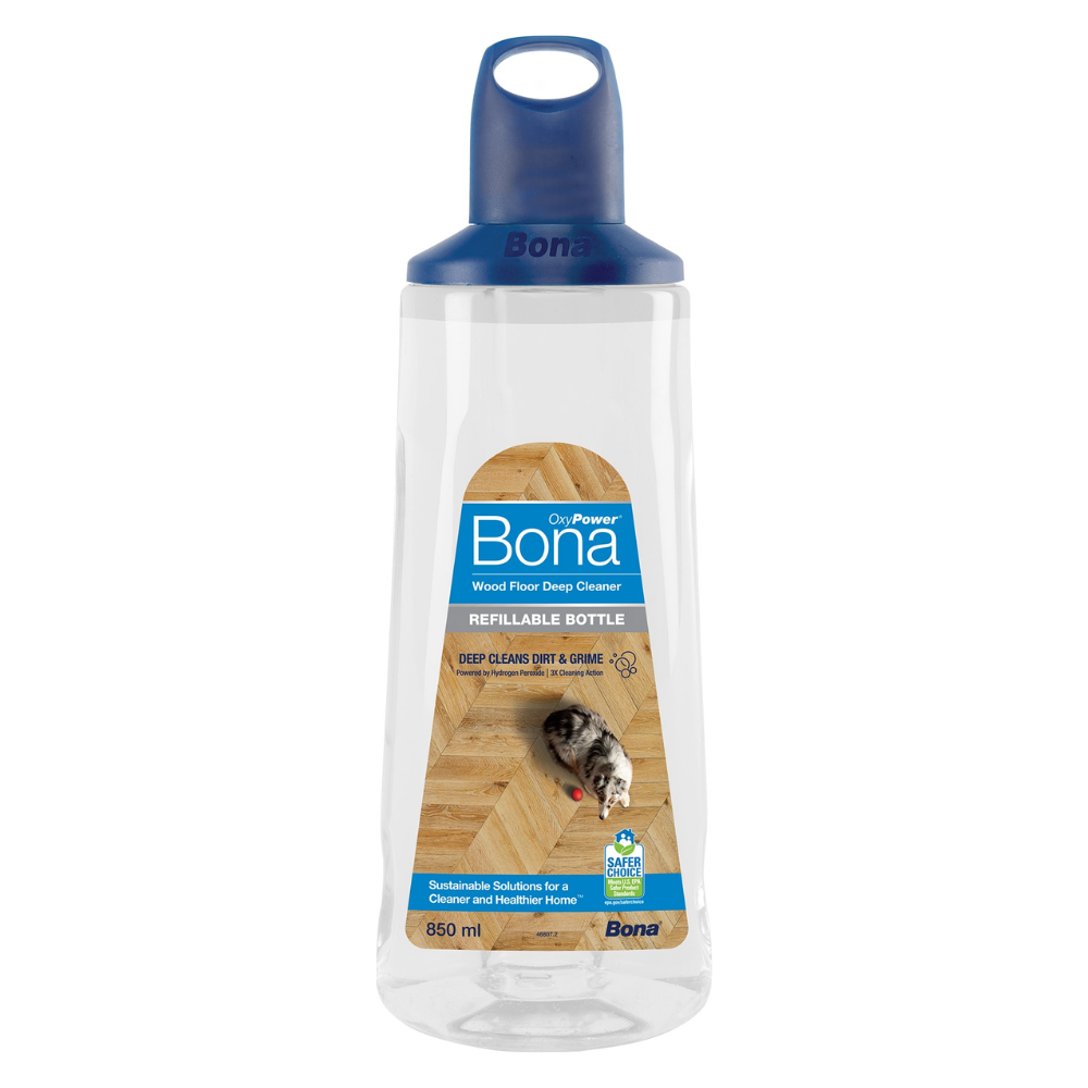 Bona OxyPower Wood Floor Deep Cleaner 850ml spray bottle for hardwood floors