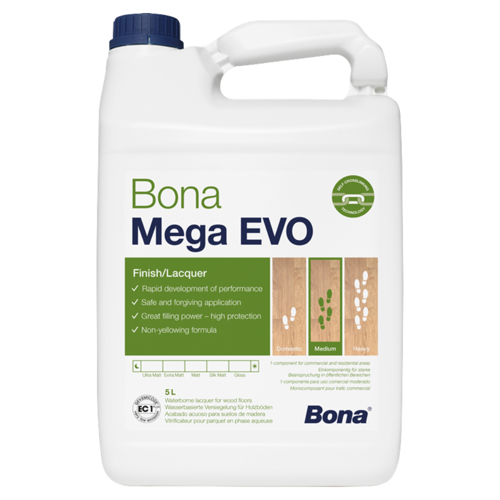 Bona Mega EVO 5L wood floor lacquer container for hardwood floor protection
